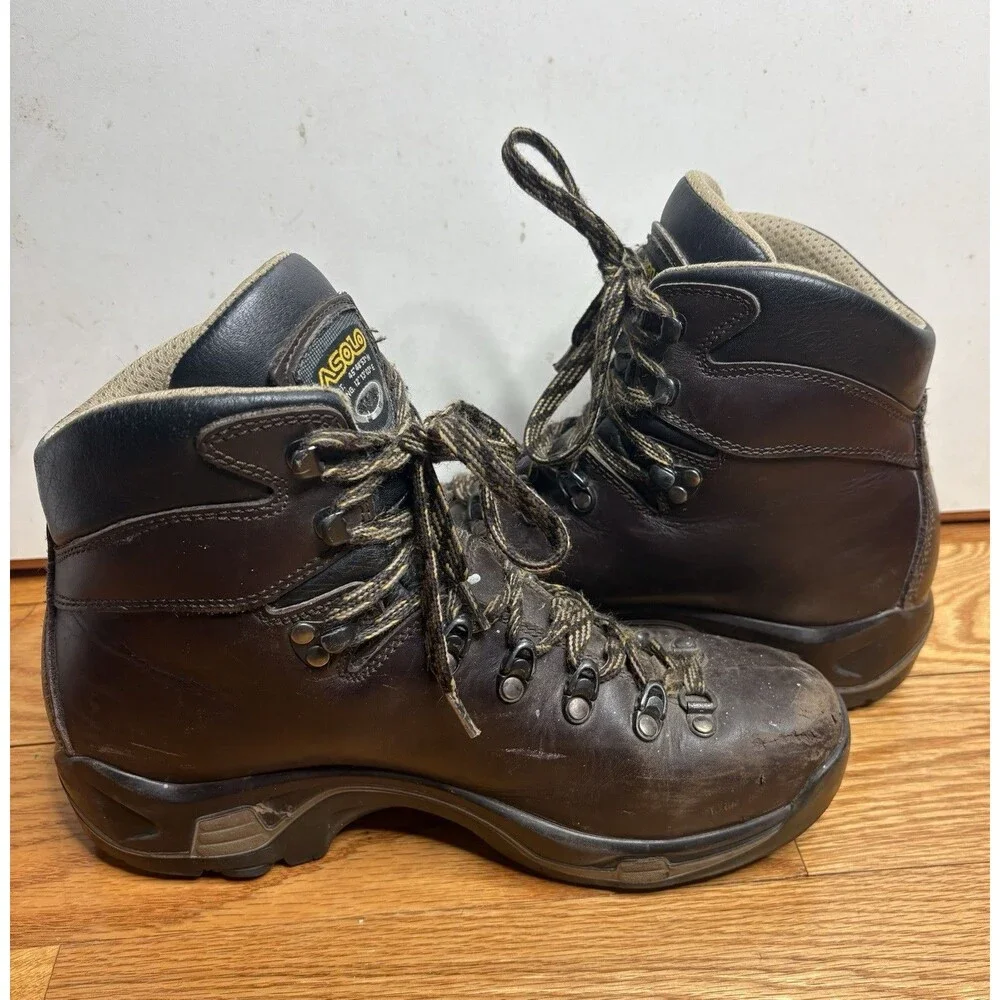 Asolo TPS 520 GV EVO Goretex Men Size 9 Brown Leather Terrian Hiking Boots
